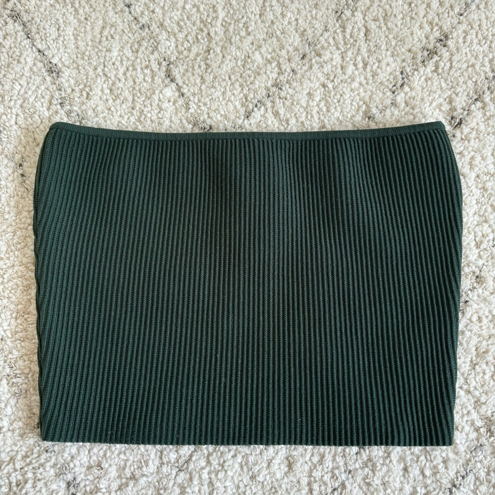 Babaton Knit Green Tube Top